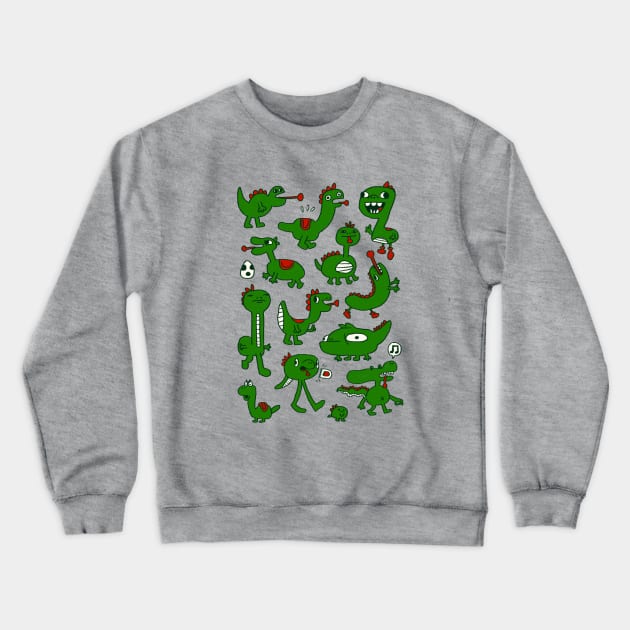 Drawing a Dino From Memory Crewneck Sweatshirt by Couk